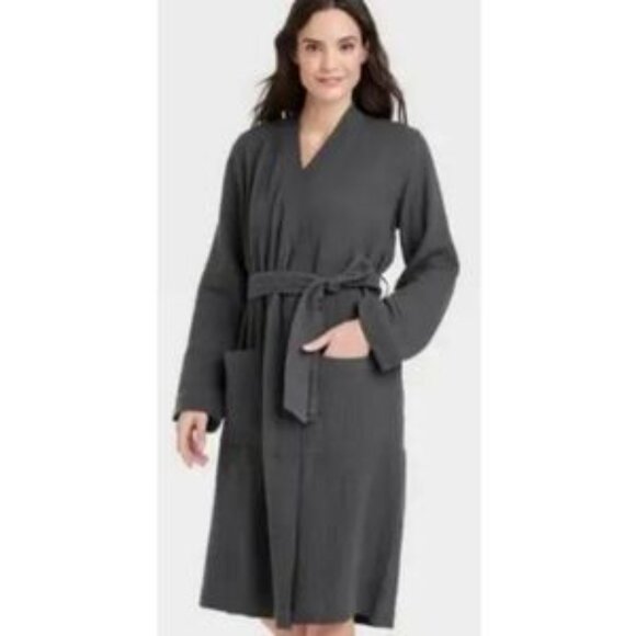 Elegant Stars Above gray gauze robe xl  xxl - Picture 1 of 2